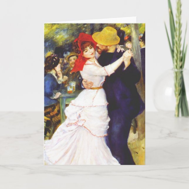 Danza de Renoir en la tarjeta de felicitación de (Anverso)