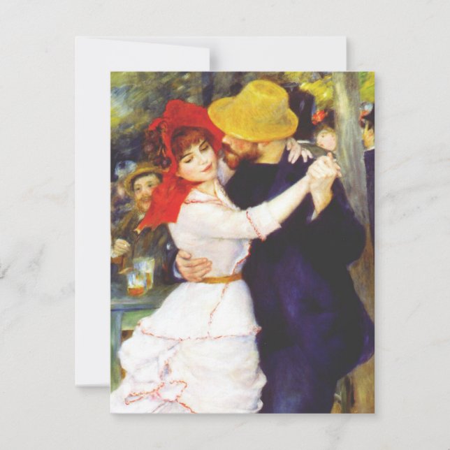 Danza de Renoir en las invitaciones de Bougival (Anverso)