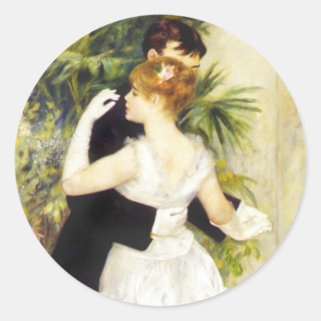 Danza de Renoir en los pegatinas de la ciudad (Anverso)