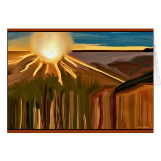 Danza del arte abstracto de Cacti (Anverso (Horizontal))