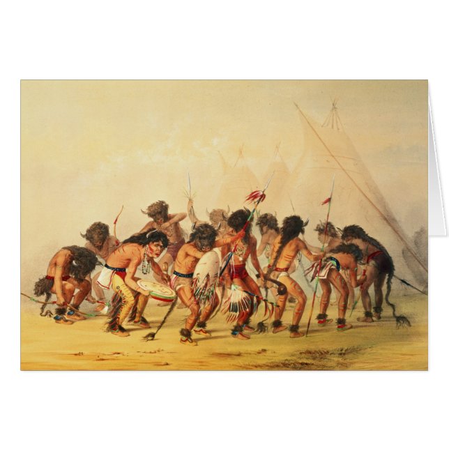 Danza del búfalo, c.1832 (Anverso (Horizontal))