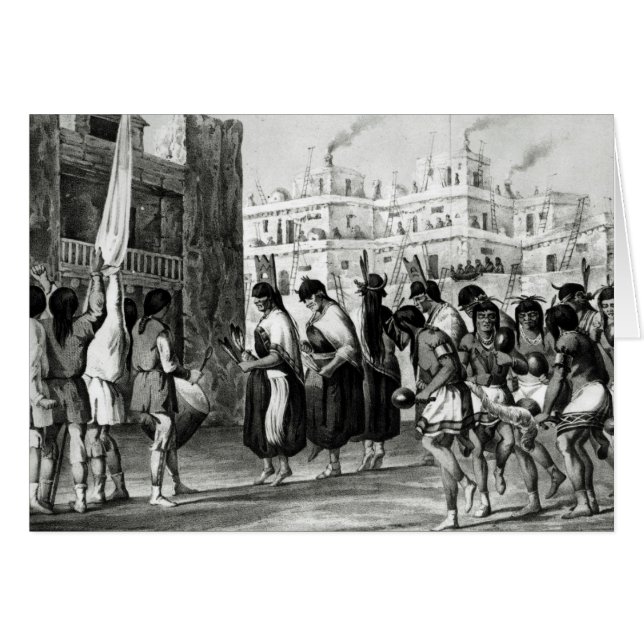 Danza del búfalo en Pueblo de Zuni (Anverso (Horizontal))