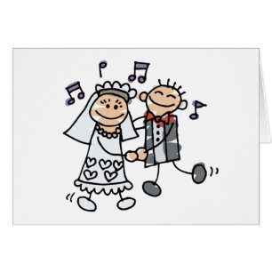 Danza del dibujo animado de la boda