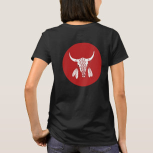 Danza del Fantasma Rojo círculo de búfalo camiseta