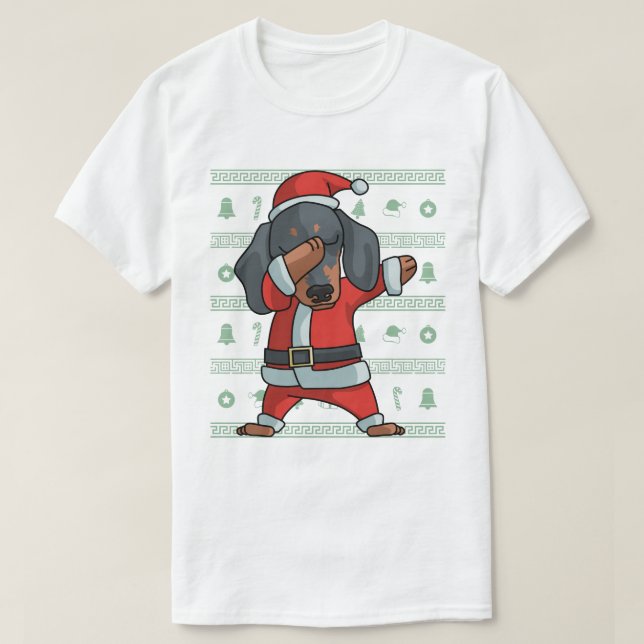 Danza del lenguado del navidad de la camiseta del (Diseño del anverso)