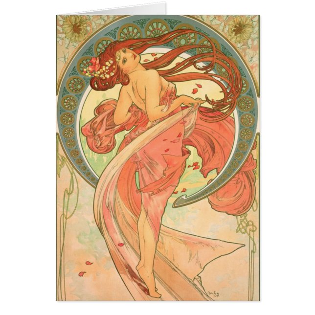 Danza del vintage de Alfonso Mucha (Frente)