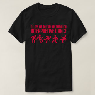 Danza interpretativa - camiseta vibrante oscura