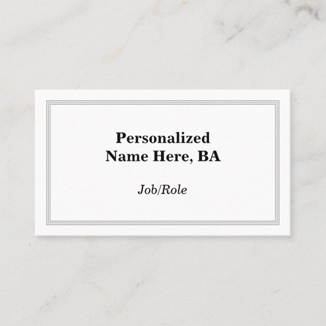 Dapper, tarjeta de perfil profesional (Anverso)