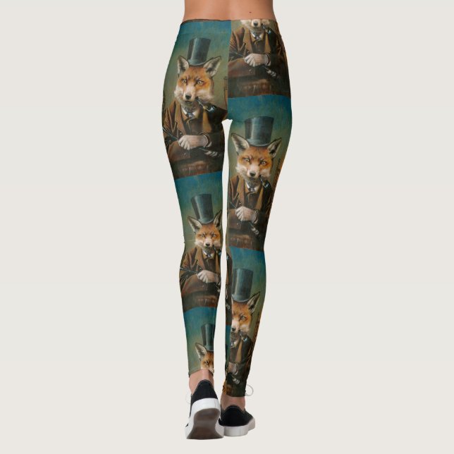 Dapper Victorian Fox Leggings (Reverso)