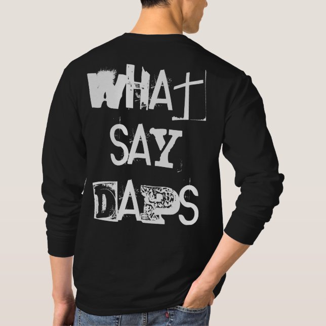 "Daps dice; qué dice Daps" Camiseta DNF (Reverso)