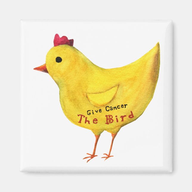 Dar al cáncer el imán de las aves (Frente)