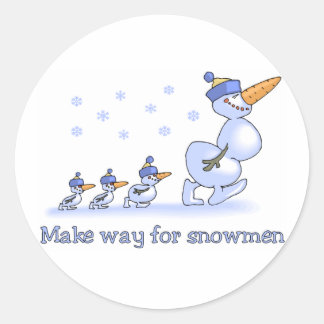 Dar paso a los pegatinas de Snowmen