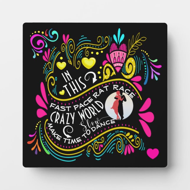 Dar tiempo a la placa de baile lenta (Frente)