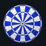 Dardo de tablero azul y blanco<br><div class="desc">Tablero de dardos azul y blanco.</div>