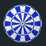 Dardo de tablero azul y blanco<br><div class="desc">Tablero de dardos azul y blanco.</div>