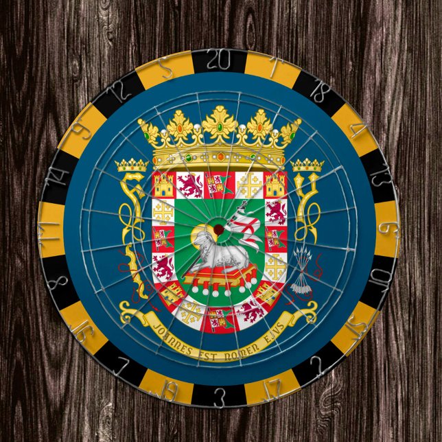 Dardos de tablero y bandera de Puerto Rico / table (Subido por el creador)