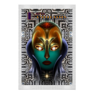 Daria Cyborg Queen Tech Poster perfecto