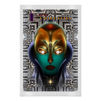 Daria Cyborg Queen Tech Poster perfecto