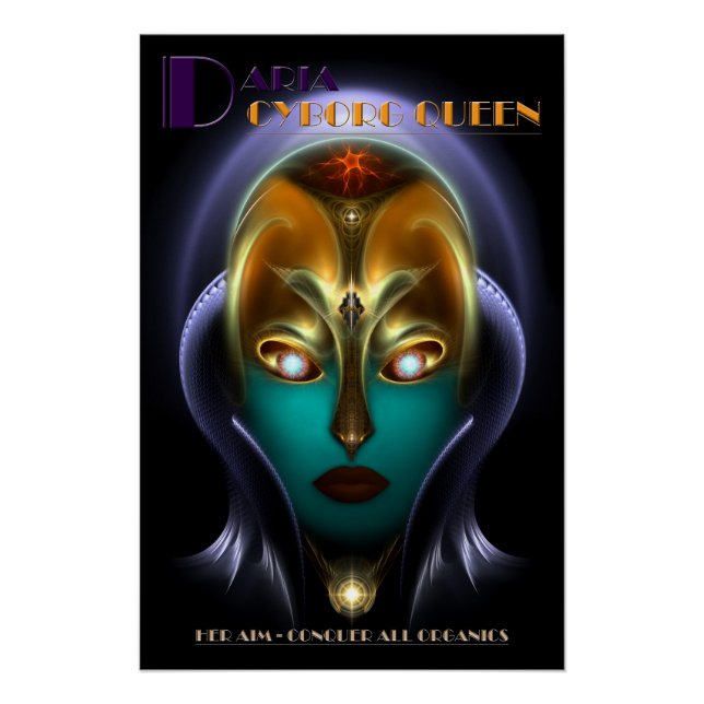 Daria Cyborg Reina Poster perfecta (Anverso)