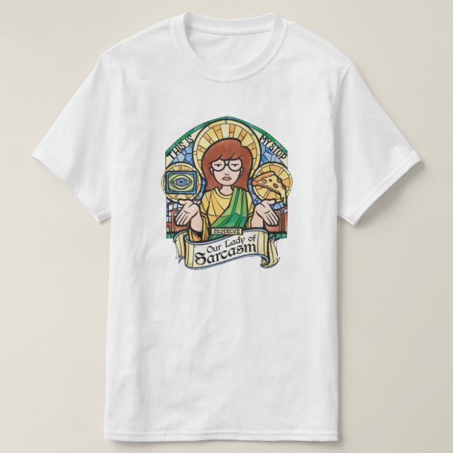 Daria Nuestra Señora De La Camiseta Sarcasm (Diseño del anverso)