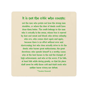 Daring Greatly - Arte mural Metalizado