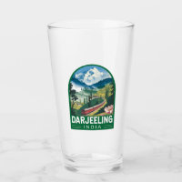 Darjeeling India Travel Art Emblem