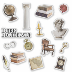 Dark Academia Pegatina Set   Pegatinas de diarios