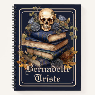 Dark Academia Skull Libro Sentimiento de nombre es