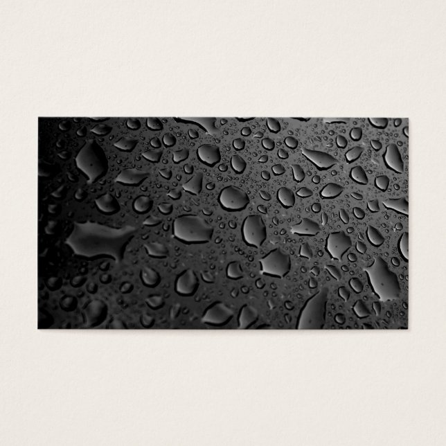 Dark Black Water Droplets Textured Design (Frente)