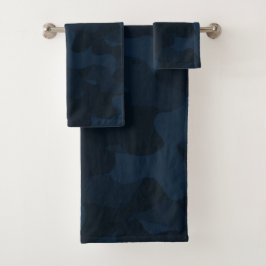 Dark Blue Camo Abstract