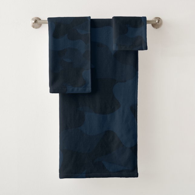 Dark Blue Camo Abstract (In situ)