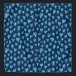 Dark Blue Heart Bandana<br><div class="desc">Acuarela Diseño del corazón sobre un fondo azul oscuro. Hay otros colores disponibles. Por favor, contáctame para que me adapte a mis necesidades y solicitudes especiales. c) Zoe Chapman Design</div>