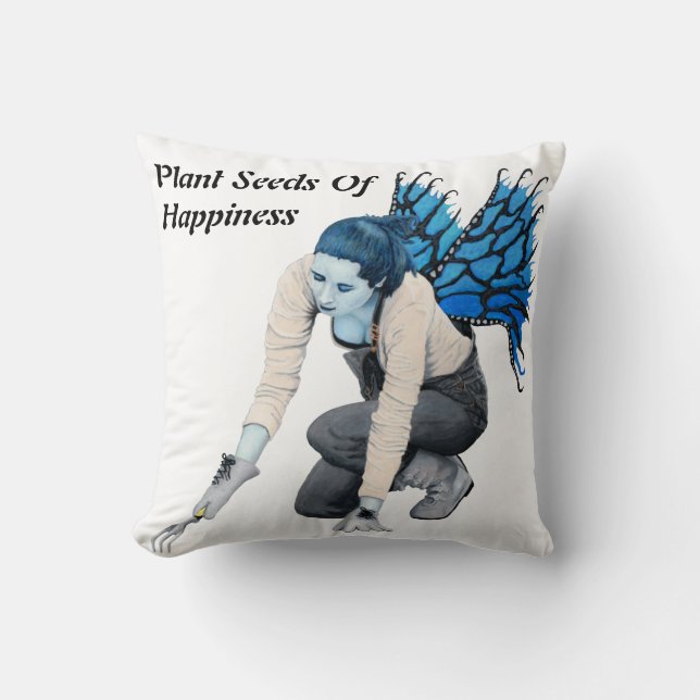 Dark Fairy Garden Fantasy Art Cojín decorativo (Anverso)