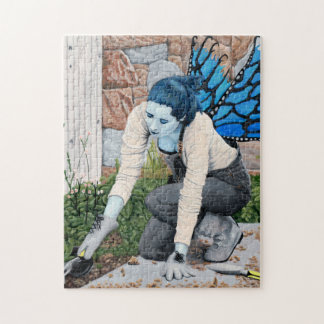 Dark Fairy Garden Fantasy Art Medium Jigsaw Puzzle
