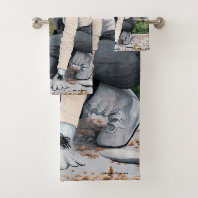 Dark Fairy Garden Gardener Fantasy Art Bath Toalla (In situ)