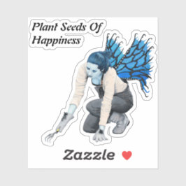 Dark Fairy Garden Gardener Fantasy Art Pegatina