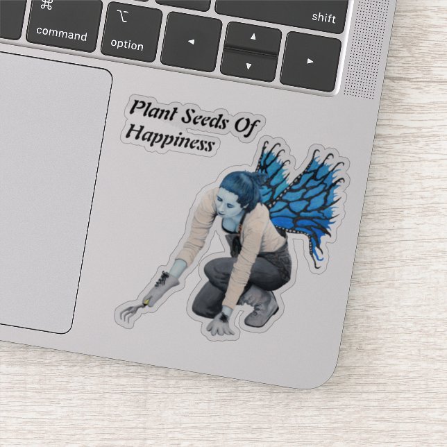 Dark Fairy Garden Gardener Fantasy Art Pegatina (Detalle)