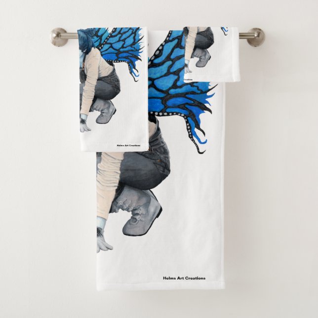 Dark Fairy Gardener Gardening Fantasy Bath Toallas (In situ)