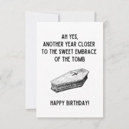 Dark Humor Birthday Card Gracioso para un amigo mi