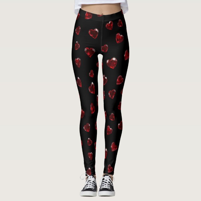Dark Jeweled Heart Leggings (Anverso)