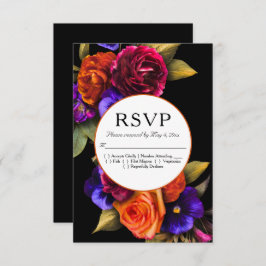 Dark Moody Boda Floral Otoño RSVP
