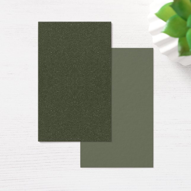 Dark Moss Textured Business Card - Personalizable (Escritorio)