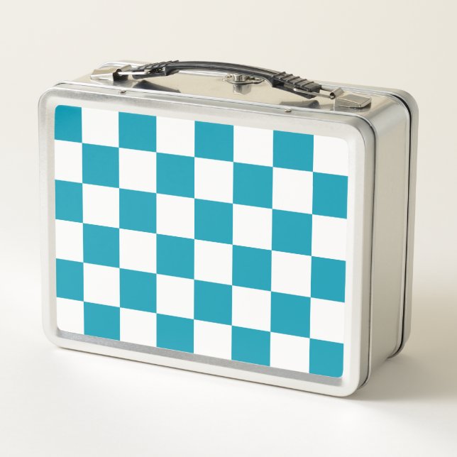 Dark turquoise checkered  (Reverso)