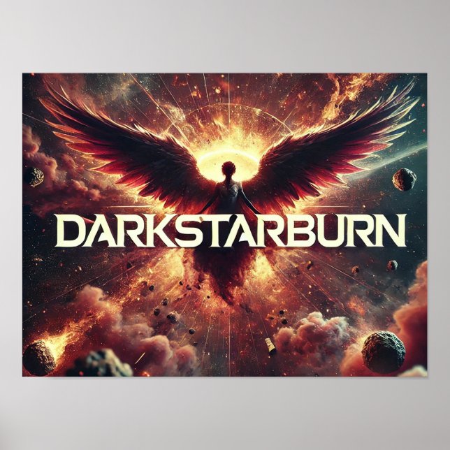 DarkStarBurn - Póster de Ángel Oscuro (Frente)