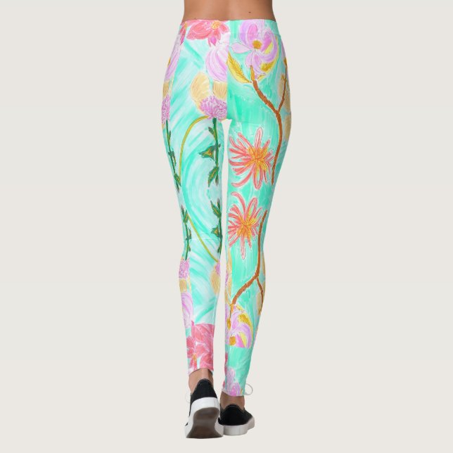 Darling Floral Leggings by Ariella & Lily Designs (Reverso)