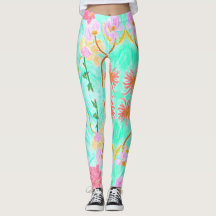 Darling Floral Leggings By Ariella & Lily Designs