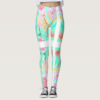 Darling Floral Leggings By Ariella & Lily Designs