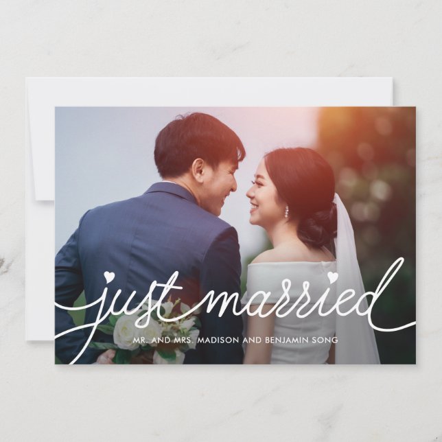 Darling Script Editable Color Boda Invitación (Anverso)