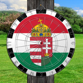 Dartboard de Hungría y dardos de bandera / tablero