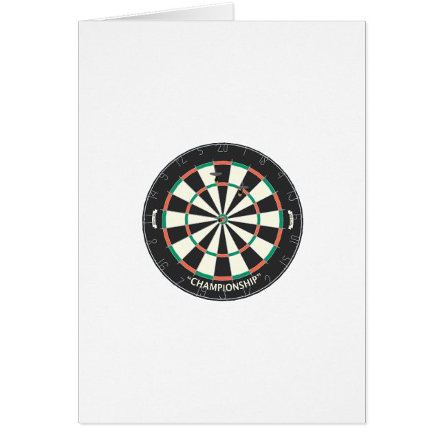 Dartboard y dardos: modelo 3D: (Frente)